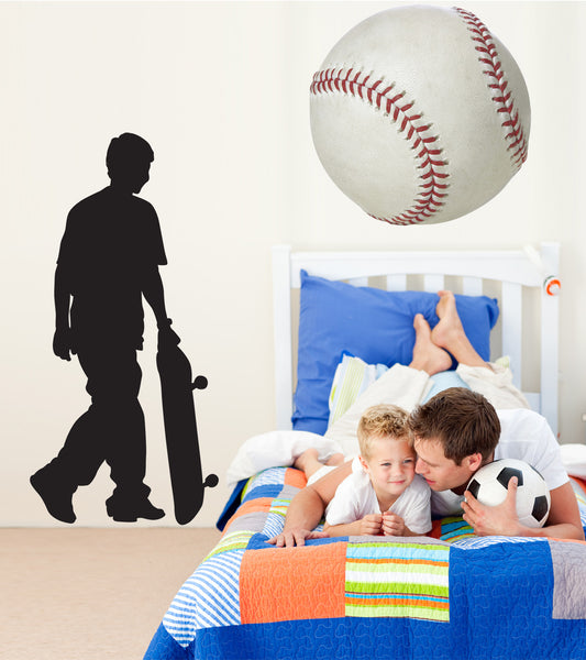 Full-size BASEBALL PLAYER SILHOUETTES (Baseball Decor) Baseball