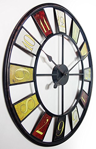 AcuRite 24 Patina Indoor/Outdoor Wall Clock with Thermometer and Hygrometer