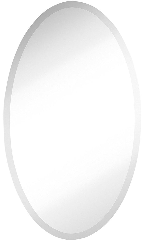 Round Frameless 42 Wide Beveled Mirror